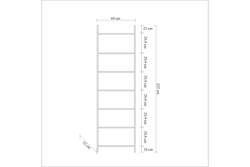 Collinner Garderobe 52x104 11 hylder - Natur - Garderobeskabe - Garderobeskab & klædeskab