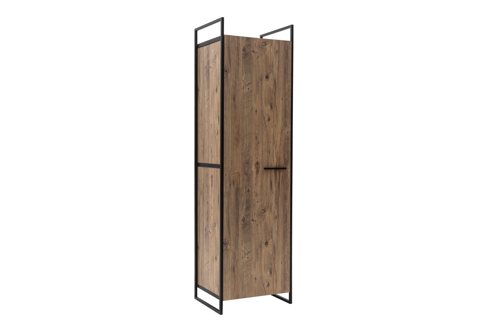 Collinner Garderobe 52x64 med spejl 4 skabe - Natur - Opbevaring - Tøjopbevaring - Garderobeskabe
