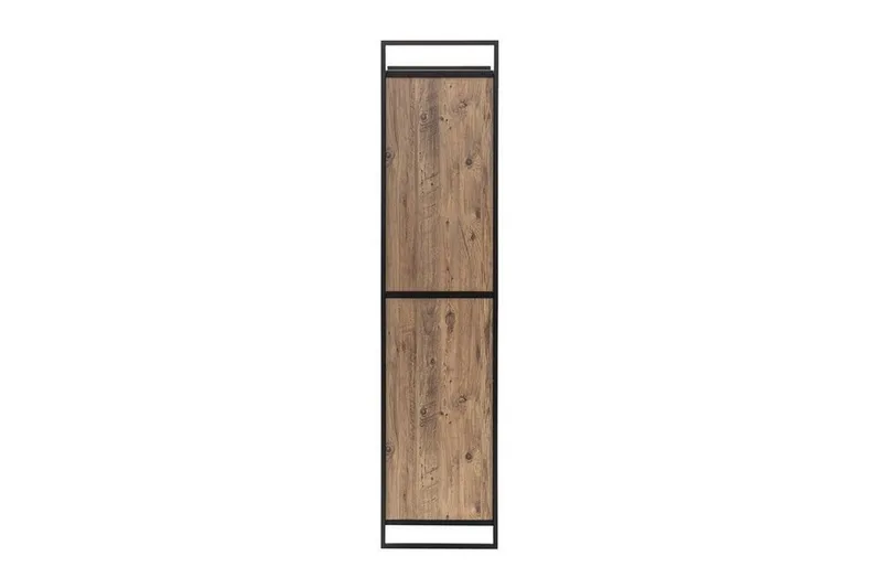 Collinner Garderobe 52x64 med spejl 4 skabe - Natur - Opbevaring - Tøjopbevaring - Garderobeskabe