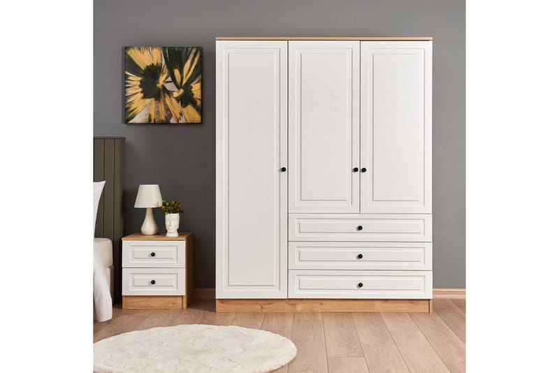 Comfortale Garderobeskab 52x150 cm - Sort/Mørkfarvet træ - Opbevaring - Tøjopbevaring - Garderobeskabe