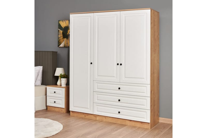 Comfortale Garderobeskab 52x150 cm - Sort/Mørkfarvet træ - Opbevaring - Tøjopbevaring - Garderobeskabe