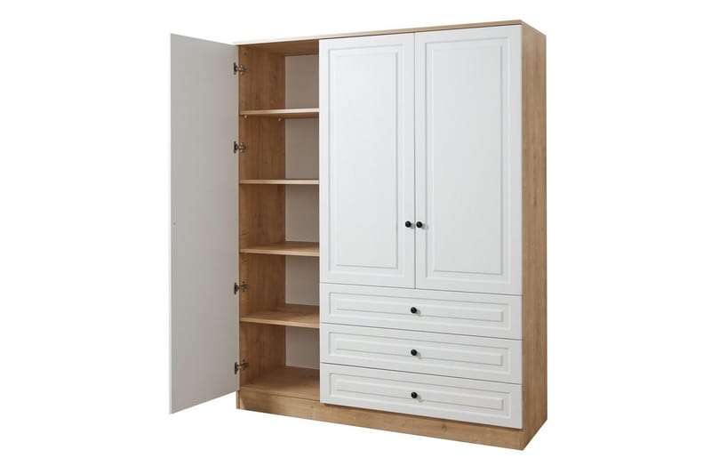 Comfortale Garderobeskab 52x150 cm - Sort/Mørkfarvet træ - Opbevaring - Tøjopbevaring - Garderobeskabe