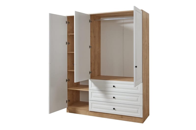 Comfortale Garderobeskab 52x150 cm - Sort/Mørkfarvet træ - Opbevaring - Tøjopbevaring - Garderobeskabe