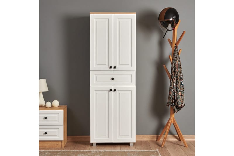 Comfortale Garderobeskab 60x175 cm - Sort/Mørkfarvet træ - Opbevaring - Tøjopbevaring - Garderobeskabe