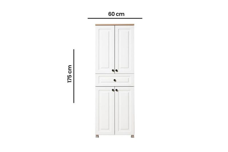 Comfortale Garderobeskab 60x175 cm - Sort/Mørkfarvet træ - Opbevaring - Tøjopbevaring - Garderobeskabe
