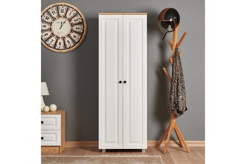 Comfortale Garderobeskab 60x175 cm - Sort/Mørkfarvet træ - Opbevaring - Tøjopbevaring - Garderobeskabe