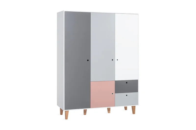 Concept Garderobe Hvid/Grå/Lyserød, VOX