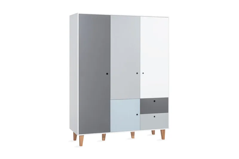 Concept Garderobe Hvid/Mørkegrå/Blå, VOX