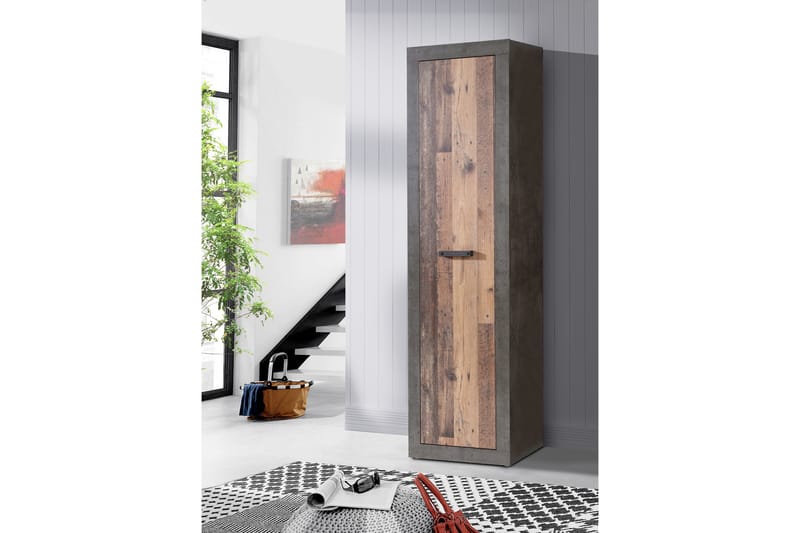 Dolnis Garderobe 34x54 cm - Brun/Grå - Opbevaring - Tøjopbevaring - Garderobeskabe