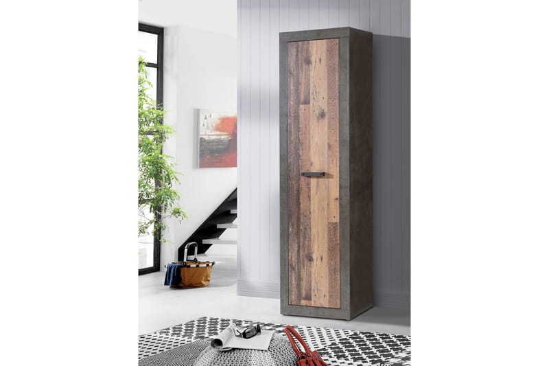 Dolnis Garderobe 34x54 cm, Brun/Grå