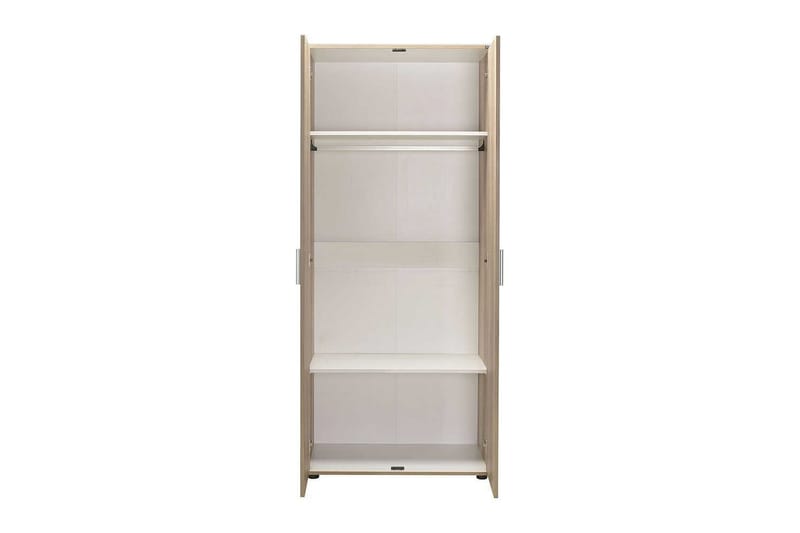Drelmar Garderobeskab 80x187 cm - Lysebrun - Opbevaring - Tøjopbevaring - Garderobeskabe