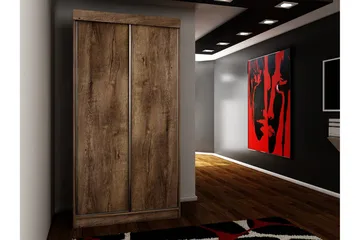 Dunkra Garderobe 100x200 cm - Beige/Grå - Opbevaring - Tøjopbevaring - Garderobeskabe