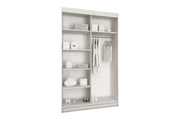 Dunkra Garderobe 100x200 cm - Beige/Grå - Opbevaring - Tøjopbevaring - Garderobeskabe