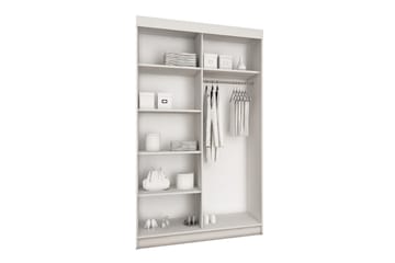 Dunkra Garderobe LED-belysning Blå 100 cm - Hvid - Opbevaring - Tøjopbevaring - Garderobeskabe