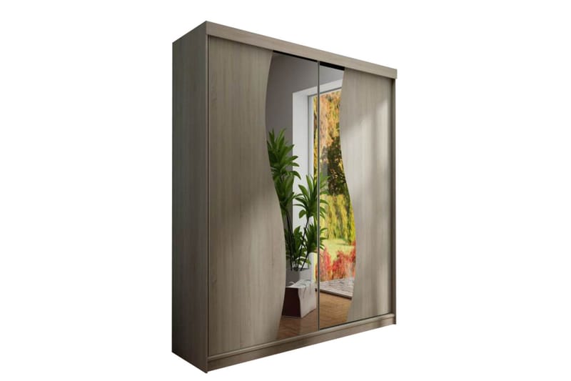 Dunkra Garderobe Med Spejl 150x200 cm, undefined