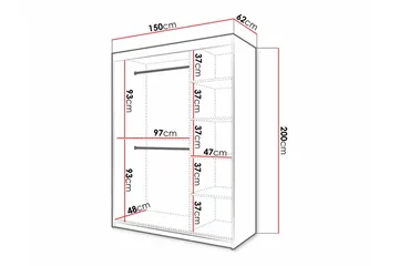 Dunvegan Garderobe - Hvid - Opbevaring - Tøjopbevaring - Garderobeskabe