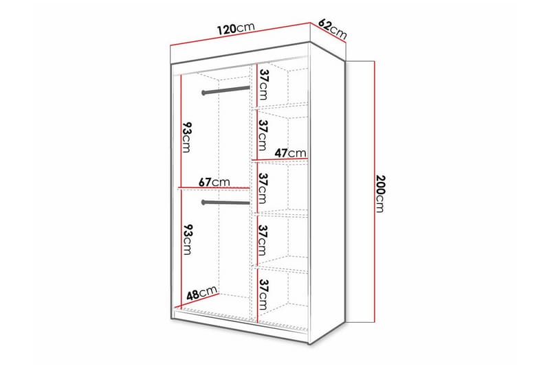 Dunvegan Garderobe - Hvid - Garderobeskabe - Garderobeskab & klædeskab