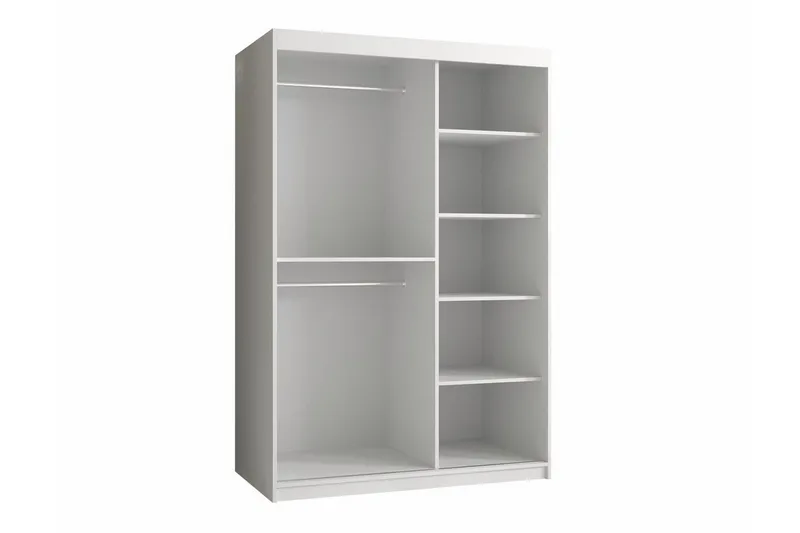 Dunvegan Garderobe med spejl - Hvid - Opbevaring - Tøjopbevaring - Garderobeskabe