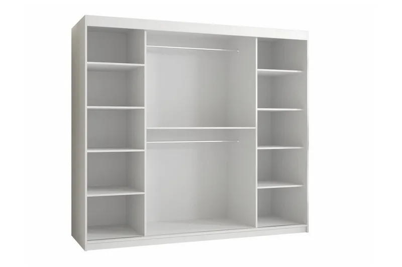 Dunvegan Garderobe med spejl - Sort - Opbevaring - Tøjopbevaring - Garderobeskabe