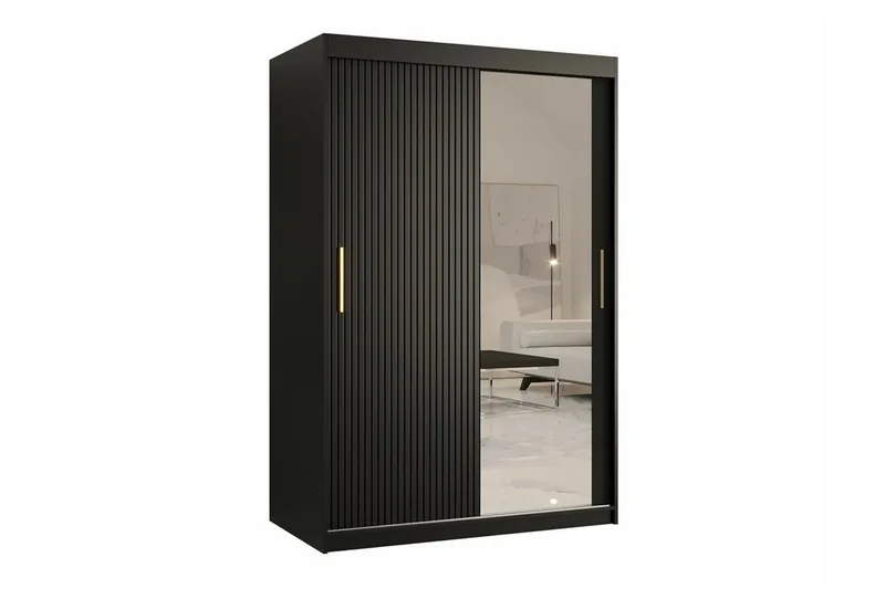 Dunvegan Garderobe med spejl, Sort