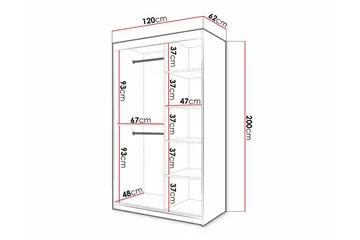 Dunvegan Garderobe - Sort - Opbevaring - Tøjopbevaring - Garderobeskabe