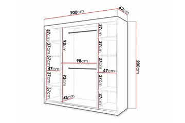 Dunvegan Garderobe - Sort - Opbevaring - Tøjopbevaring - Garderobeskabe
