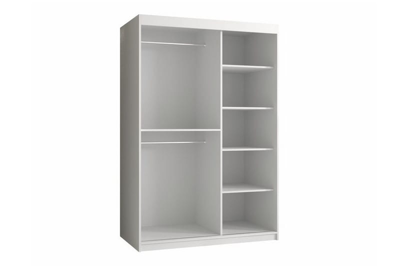 Dunvegan Garderobeskab 120 cm i Malet Træ - Hvid - Opbevaring - Tøjopbevaring - Garderobeskabe