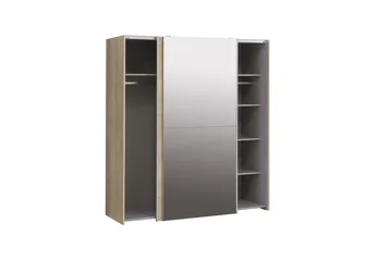 Edessa Garderobe 62x171 cm - Brun - Opbevaring - Tøjopbevaring - Garderobeskabe