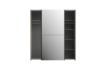 Edessa Garderobe 62x171 cm - Brun/Sort - Opbevaring - Tøjopbevaring - Garderobeskabe
