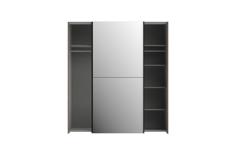 Edessa Garderobe 62x171 cm - Brun/Sort - Opbevaring - Tøjopbevaring - Garderobeskabe