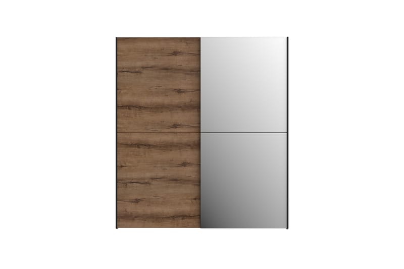 Edessa Garderobe 62x171 cm - Brun/Sort - Opbevaring - Tøjopbevaring - Garderobeskabe