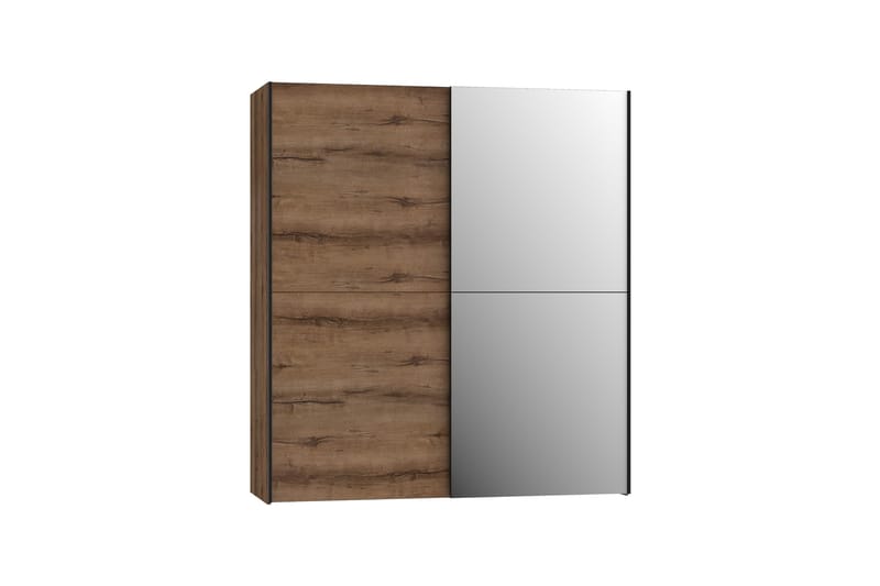 Edessa Garderobe 62x171 cm - Brun/Sort - Opbevaring - Tøjopbevaring - Garderobeskabe