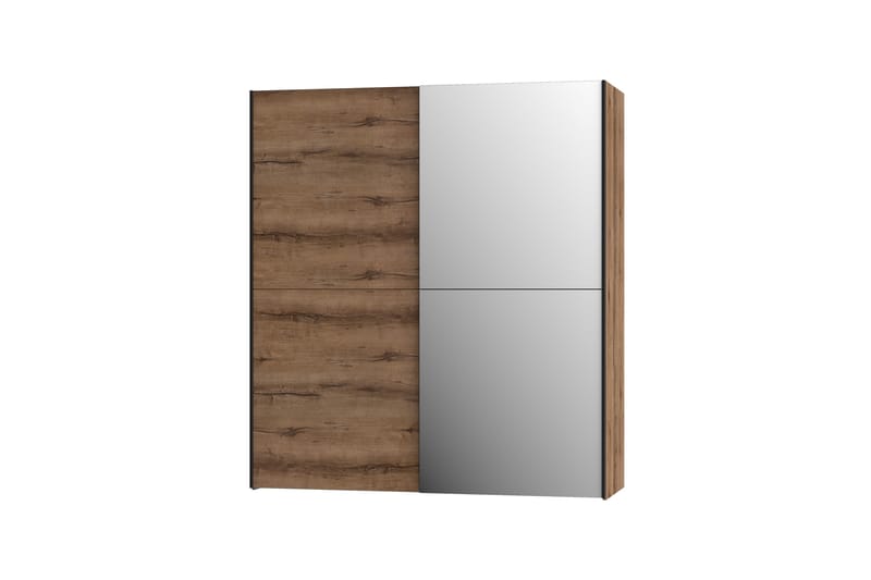 Edessa Garderobe 62x171 cm - Brun/Sort - Opbevaring - Tøjopbevaring - Garderobeskabe
