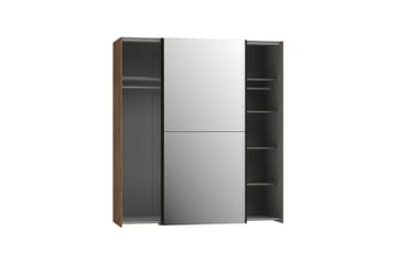 Edessa Garderobe 62x171 cm - Brun/Sort - Opbevaring - Tøjopbevaring - Garderobeskabe