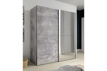 Edessa Garderobe 62x171 cm - Grå - Opbevaring - Tøjopbevaring - Garderobeskabe