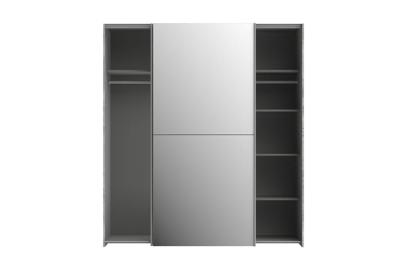 Edessa Garderobe 62x171 cm - Grå - Opbevaring - Tøjopbevaring - Garderobeskabe