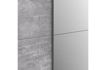Edessa Garderobe 62x171 cm - Grå - Opbevaring - Tøjopbevaring - Garderobeskabe