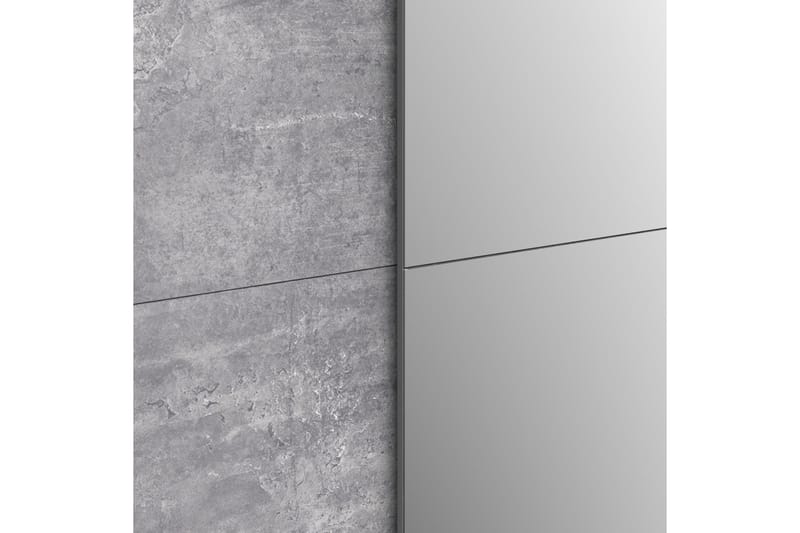 Edessa Garderobe 62x171 cm - Grå - Opbevaring - Tøjopbevaring - Garderobeskabe