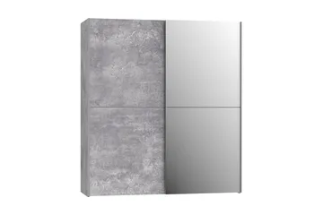 Edessa Garderobe 62x171 cm - Grå - Opbevaring - Tøjopbevaring - Garderobeskabe