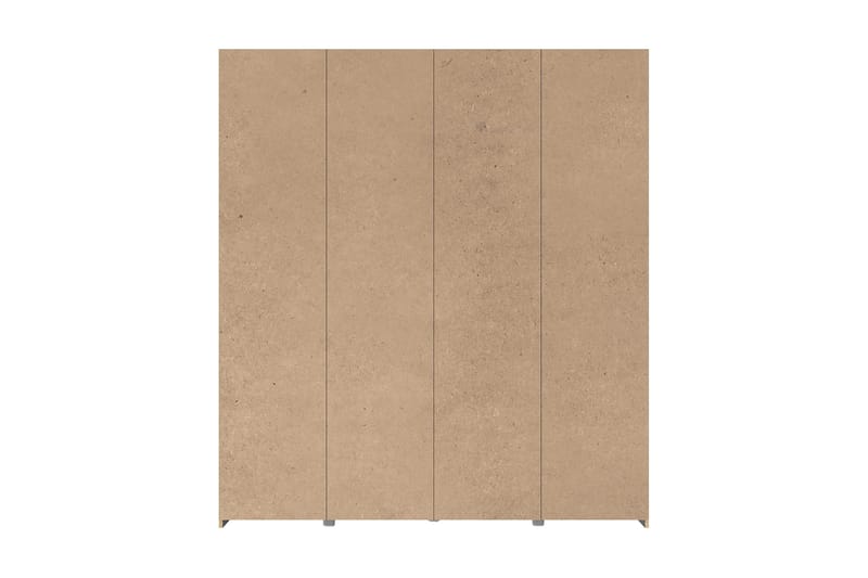 Edessa Garderobe 62x171 cm - Grå - Opbevaring - Tøjopbevaring - Garderobeskabe