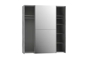 Edessa Garderobe 62x171 cm - Grå - Opbevaring - Tøjopbevaring - Garderobeskabe