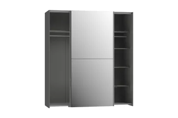 Edessa Garderobe 62x171 cm - Mørkegrå - Opbevaring - Tøjopbevaring - Garderobeskabe
