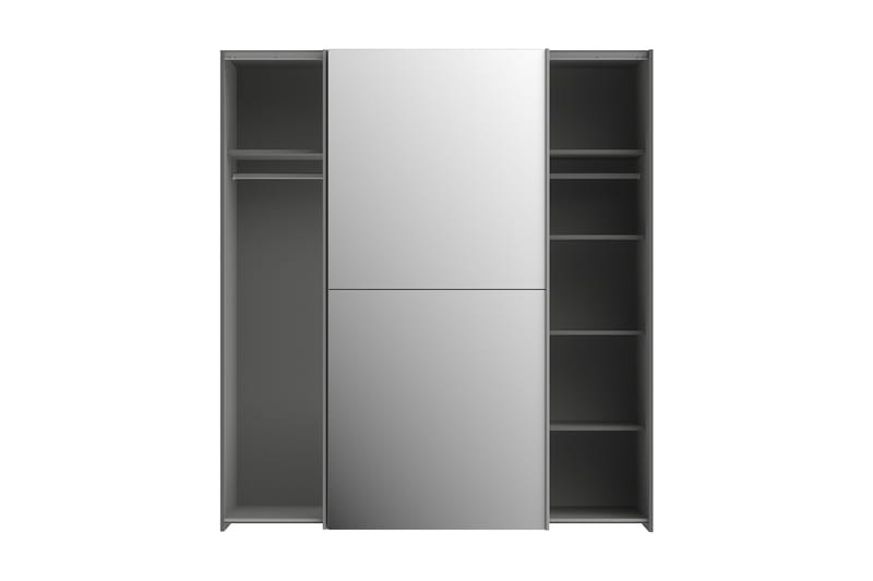 Edessa Garderobe 62x171 cm - Mørkegrå - Opbevaring - Tøjopbevaring - Garderobeskabe