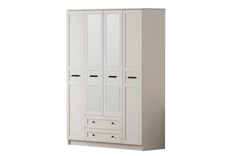 Elaro Garderobesskåp 140x210 cm - Opbevaring - Tøjopbevaring - Garderobeskabe - Garderobeskab & klædeskab