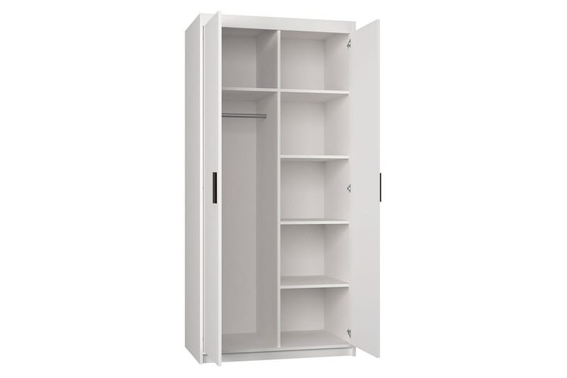 Elena Garderobe 90x53x191 cm - Opbevaring - Tøjopbevaring - Garderobeskabe