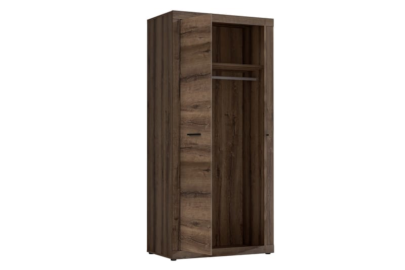 Elhovo Garderobe 52x94 cm - Brun - Opbevaring - Tøjopbevaring - Garderobeskabe
