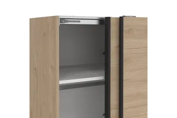 Elvos Garderobe 139x220 cm - Natur - Opbevaring - Tøjopbevaring - Garderobeskabe