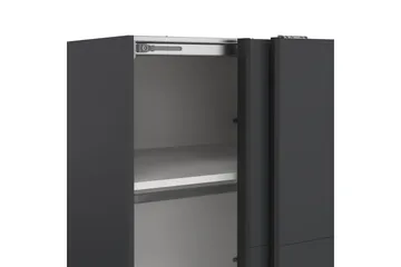 Elvos Garderobe 139x220 cm - Sort - Opbevaring - Tøjopbevaring - Garderobeskabe