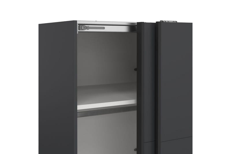 Elvos Garderobe 139x220 cm - Sort - Opbevaring - Tøjopbevaring - Garderobeskabe