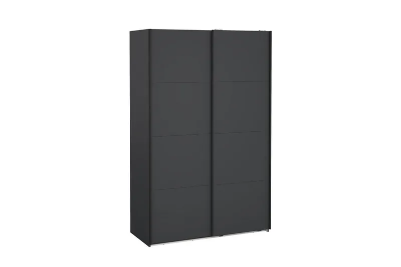 Elvos Garderobe 139x220 cm - Sort - Opbevaring - Tøjopbevaring - Garderobeskabe